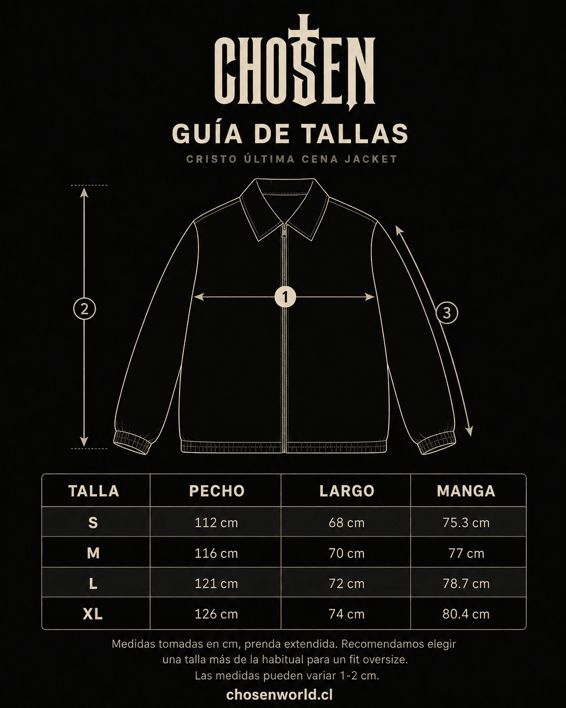 Cristo Última Cena Jacket - chosenworld